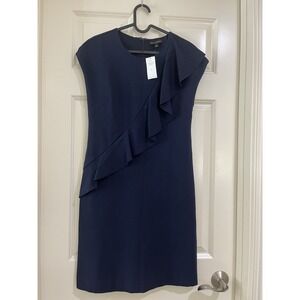 banana republic women blue dress size 0 NEW WITH TAG